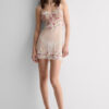 Babydoll med Pretty Flowers-print i tyl og blonder Babydoll med Pretty Flowers-print i tyl og blonder