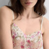Babydoll med Pretty Flowers-print i tyl og blonder Babydoll med Pretty Flowers-print i tyl og blonder