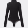 Bodysuit med høj krave i tyl Bodysuit med høj krave i tyl