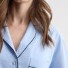 Chambray Ni lang pyjamas i bomuld og modal