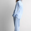 Chambray Ni lang pyjamas i bomuld og modal