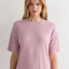 Chic og behagelig modalbluse med korte ærmer Chic og behagelig modalbluse med korte ærmer