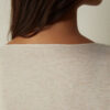 Crewneck-top i modal light med cashmere lame Crewneck-top i modal light med cashmere lame
