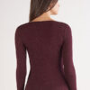 Crewneck-top i modal light med cashmere lame Crewneck-top i modal light med cashmere lame