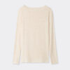 Crewneck-top i modal light med cashmere lame Crewneck-top i modal light med cashmere lame