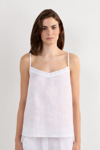 Den rene linnedbluse i linnedstof