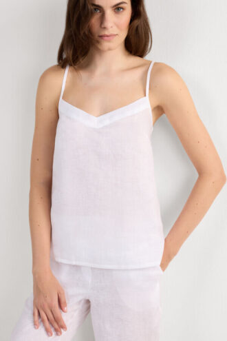 Den rene linnedbluse i linnedstof