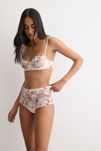 Denise balconette-bh med Pretty Flowers-print