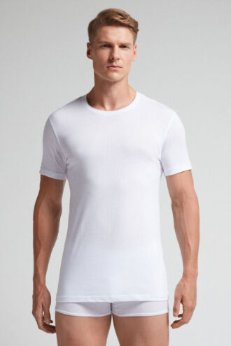 Ekstrafin T-shirt i superfin bomuld