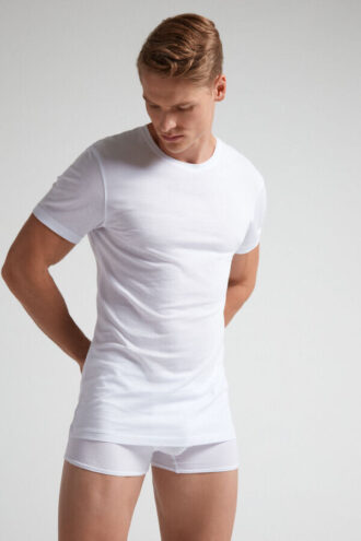 Ekstrafin T-shirt i superfin bomuld