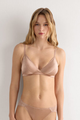 Emma Refined Everyday Bralette Triangle Bra i silke