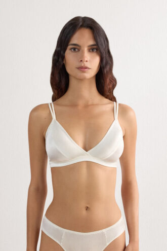 Emma Refined Everyday Bralette Triangle Bra i silke