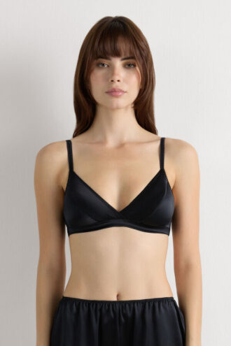 Emma Refined Everyday Bralette Triangle Bra i silke