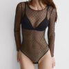 Flirt Fearlessly langærmet Lace Bodysuit Flirt Fearlessly langærmet Lace Bodysuit