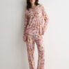 Fresh Bamboo lang pyjamas med blomsterprint