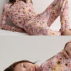 Fresh Bamboo lang pyjamas med blomsterprint