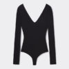 Fresh Bamboo langærmet bodysuit med dyb V-udskæring Fresh Bamboo langærmet bodysuit med dyb V-udskæring