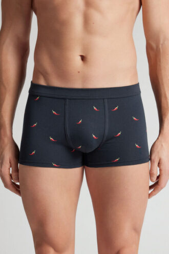 Hot Pepper Print Superior bomuldsboxershorts