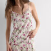 Kort pyjamas i super bomuld med Pretty Flowers blomsterprint og camisole Kort pyjamas i super bomuld med Pretty Flowers blomsterprint og camisole