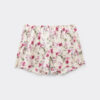 Korte shorts i silke med Pretty Flowers-print