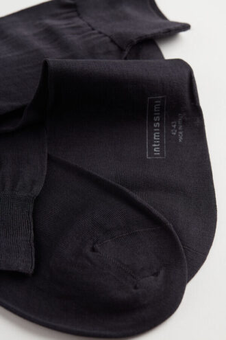Korte sokker i egyptisk bomuldssatin
