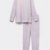 Lang pyjamas med blondekant i modal Lang pyjamas med blondekant i modal