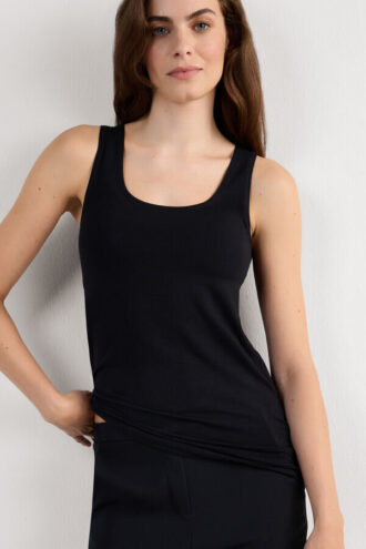 Lang tank top i micromodal