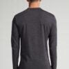 Langærmet bluse med rund hals i merinould Langærmet bluse med rund hals i merinould