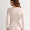Langærmet bodysuit i modal og kashmir