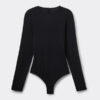 Langærmet Essential Modal Bodysuit med åben ryg Langærmet Essential Modal Bodysuit med åben ryg