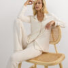 Langærmet pyjamasbluse i micromodal