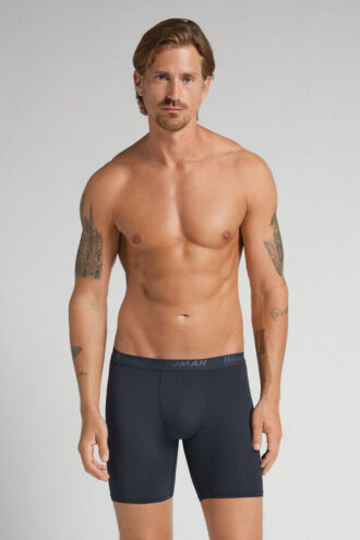 Lange microfiber-boxershorts