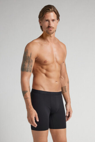 Lange microfiber-boxershorts
