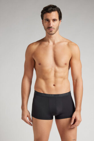 Microfiber-boxershorts med logo