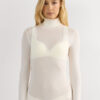 Modal Cashmere Ultralet Top med høj halsudskæring Modal Cashmere Ultralet Top med høj halsudskæring