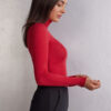 Modal Cashmere Ultralet Top med høj halsudskæring Modal Cashmere Ultralet Top med høj halsudskæring
