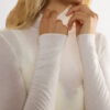 Modal Cashmere Ultralet Top med høj halsudskæring Modal Cashmere Ultralet Top med høj halsudskæring
