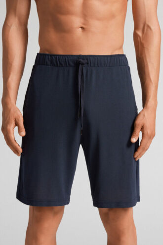 Modal- og silke-piqué-shorts