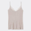 Modal ultralet cashmere-blanding med blonder Modal ultralet cashmere-blanding med blonder