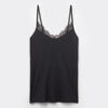 Modal ultralet cashmere-blanding med blonder Modal ultralet cashmere-blanding med blonder