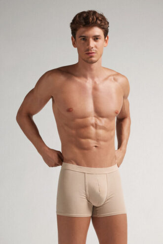 Naturlige, friske bomuldsboxershorts Naturlige, friske bomuldsboxershorts