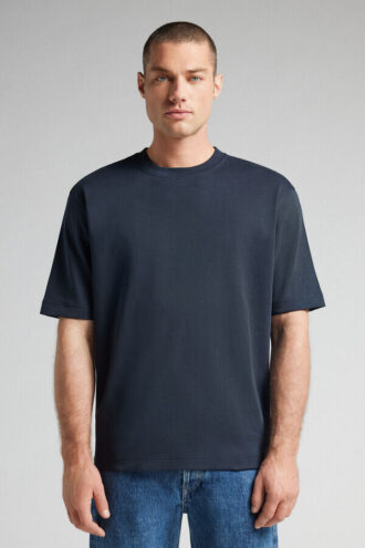 Oversized T-shirt i bomuldsinterlock