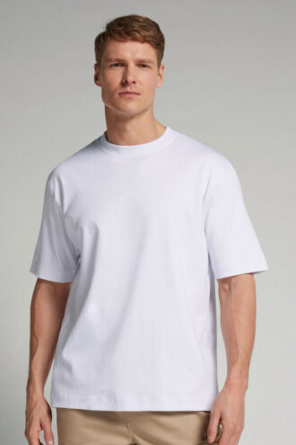 Oversized T-shirt i bomuldsinterlock