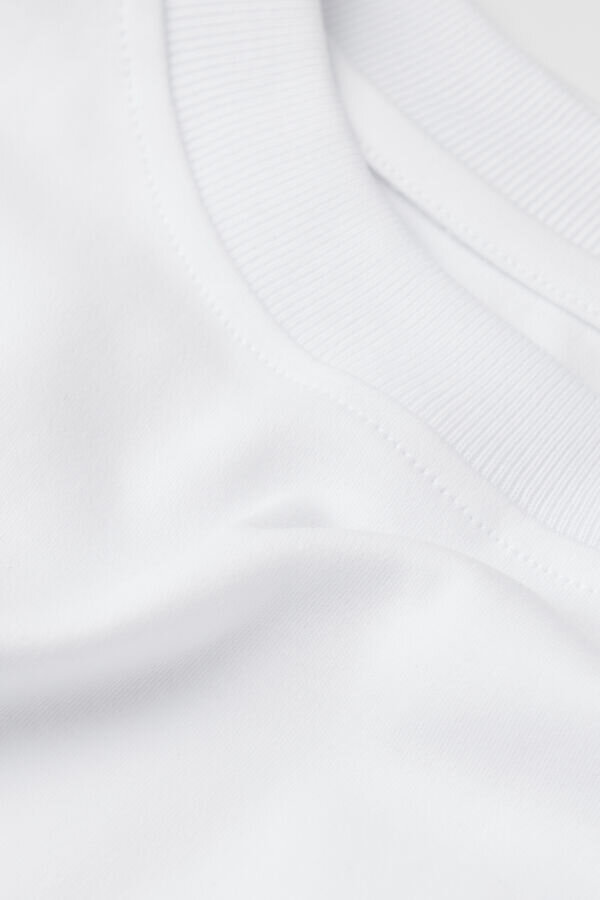 Oversized T-shirt i bomuldsinterlock Oversized T-shirt i bomuldsinterlock
