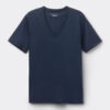 Premium merceriseret bomulds-T-shirt med V-hals Premium merceriseret bomulds-T-shirt med V-hals