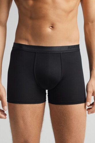 Premium merceriseret bomuldsboxershorts med logo