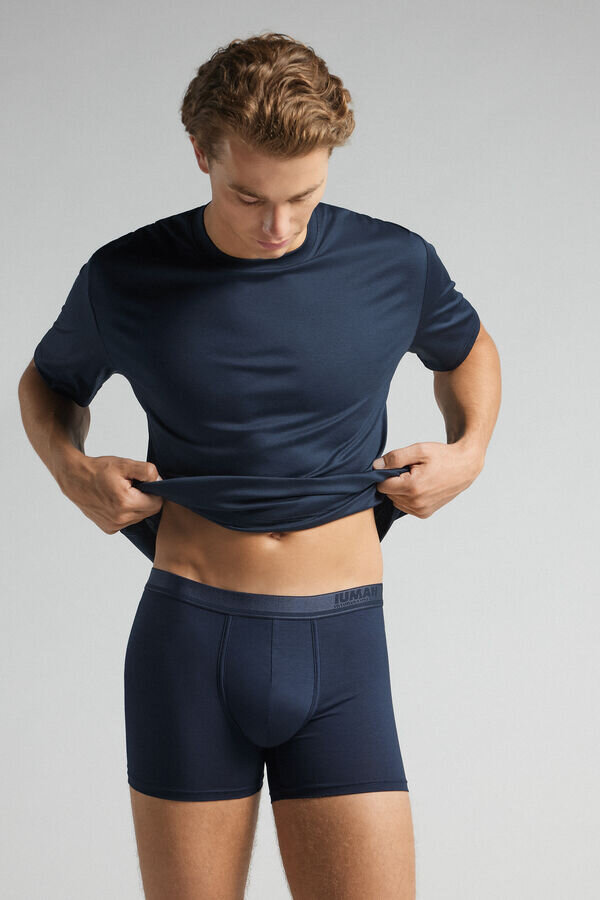 Premium merceriseret bomuldsboxershorts med logo Premium merceriseret bomuldsboxershorts med logo