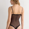 Pretty Flowers Lace Bodysuit i tyl og blonder Pretty Flowers Lace Bodysuit i tyl og blonder