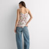 Pretty Flowers silketop med blomsterprint Pretty Flowers silketop med blomsterprint