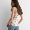 Pretty Flowers silketop med blomsterprint Pretty Flowers silketop med blomsterprint